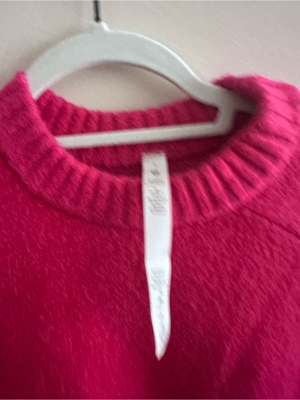 Lululemon Brushed Cotton Merino Blend Crewneck Sonic Pink! - Picture 11 of 15